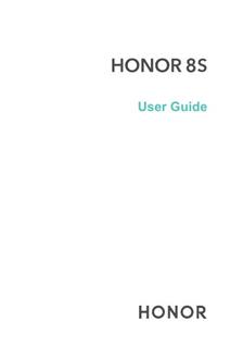Huawei Honor 8S manual. Tablet Instructions.